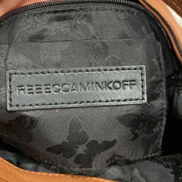 Rebecca Minkoff Moto Hobo in Almond Pebbled Leather. GUC - Picture 7 of 12